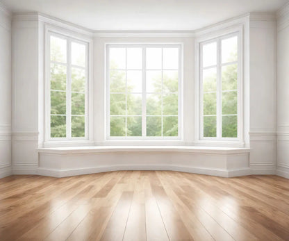 Classic White Bay Window