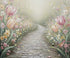 Beige Brown pink Green  Backdrop for Photography