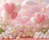 Pink White Brown  Backdrop for Photography