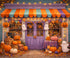 Orange Purple Green  Backdrop for Photography