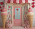 Pink Blue White Red  Backdrop for Photography