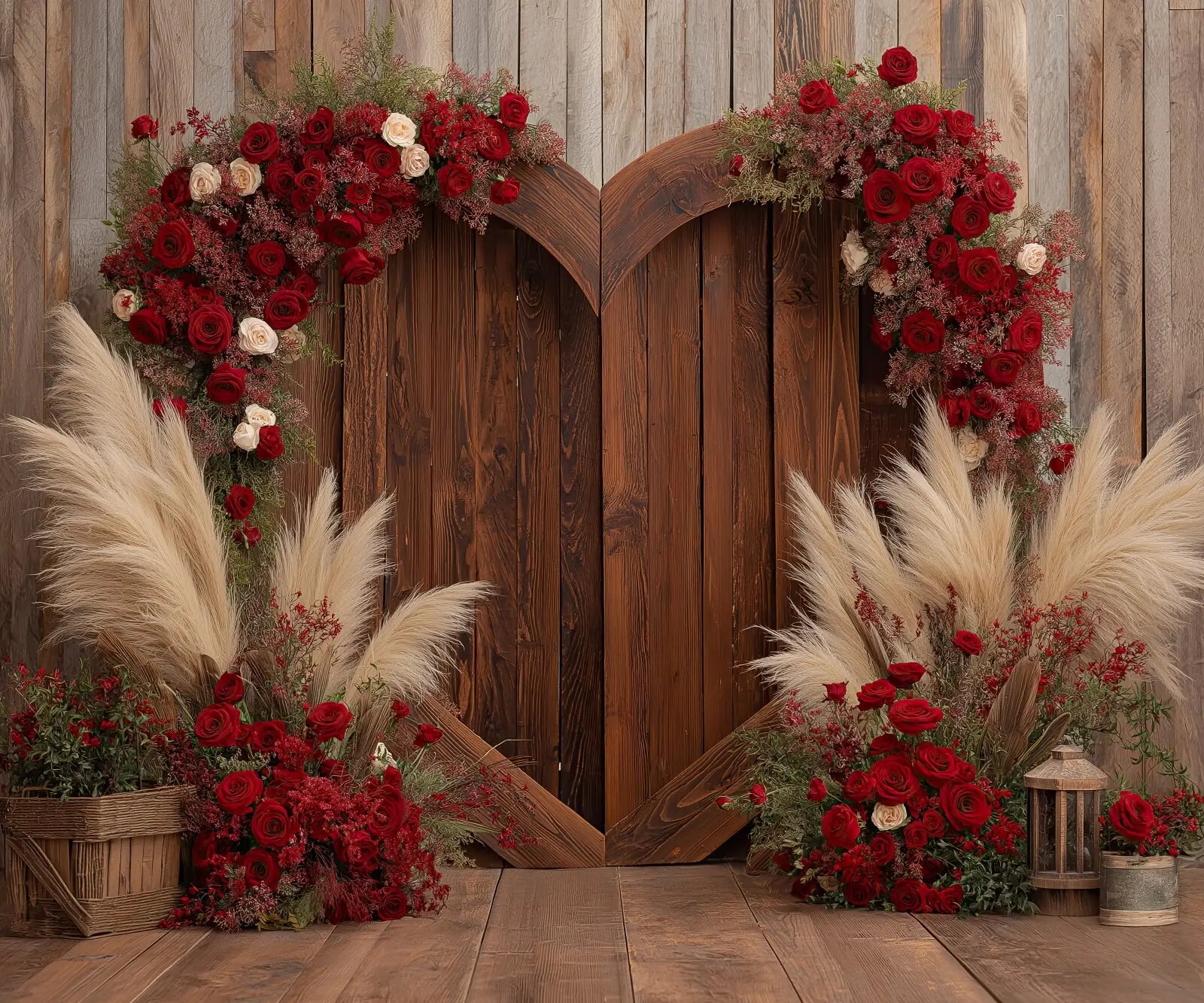 Brown Red Green beige  Backdrop for Photography