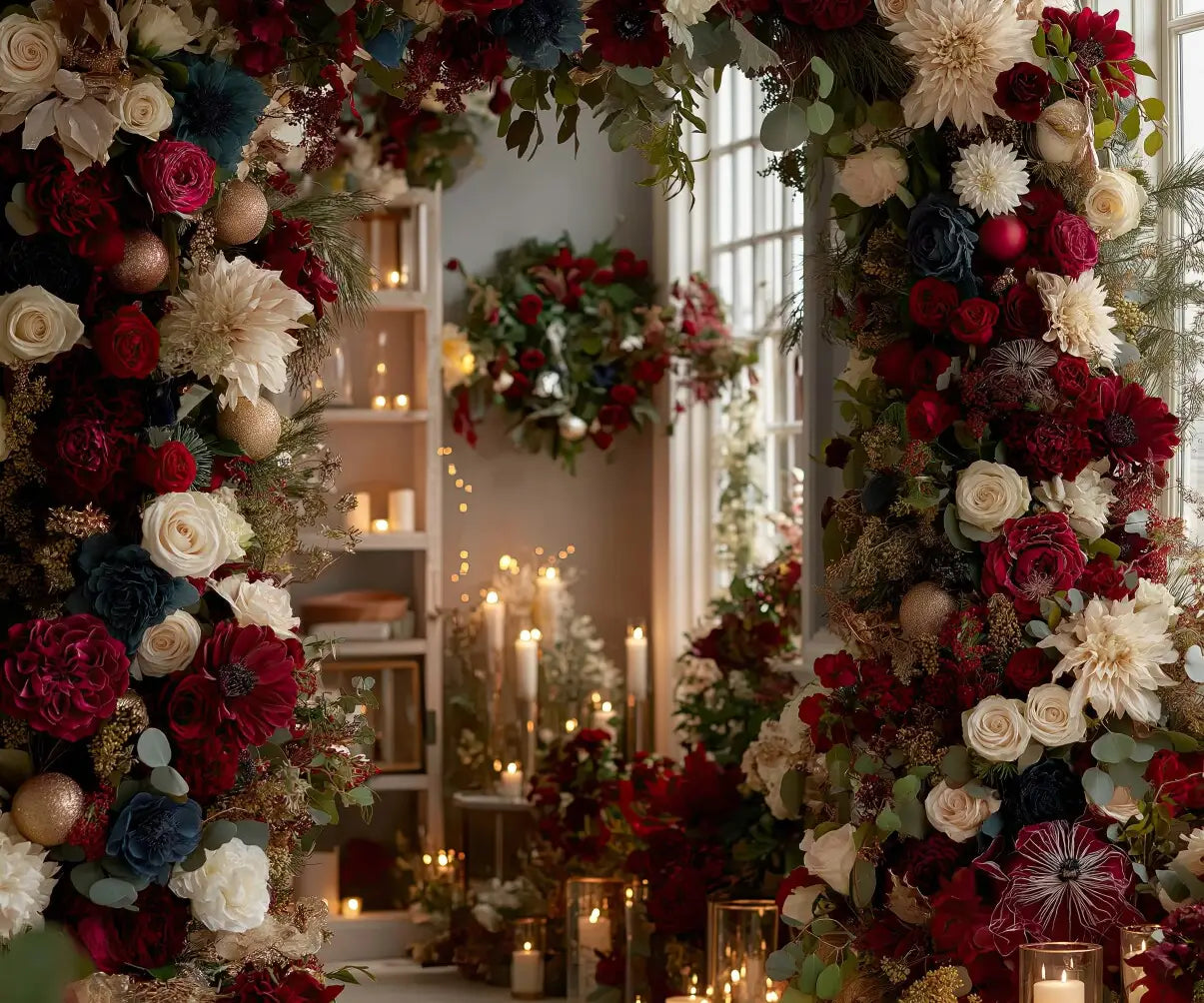 Red White Green  Backdrop for Photography