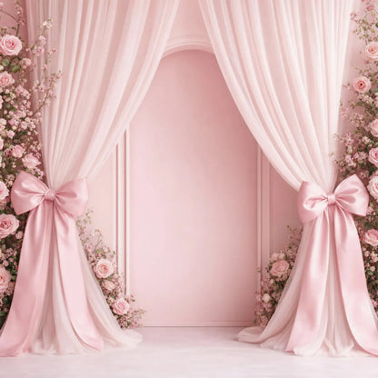 Posh Pink Rose Bow