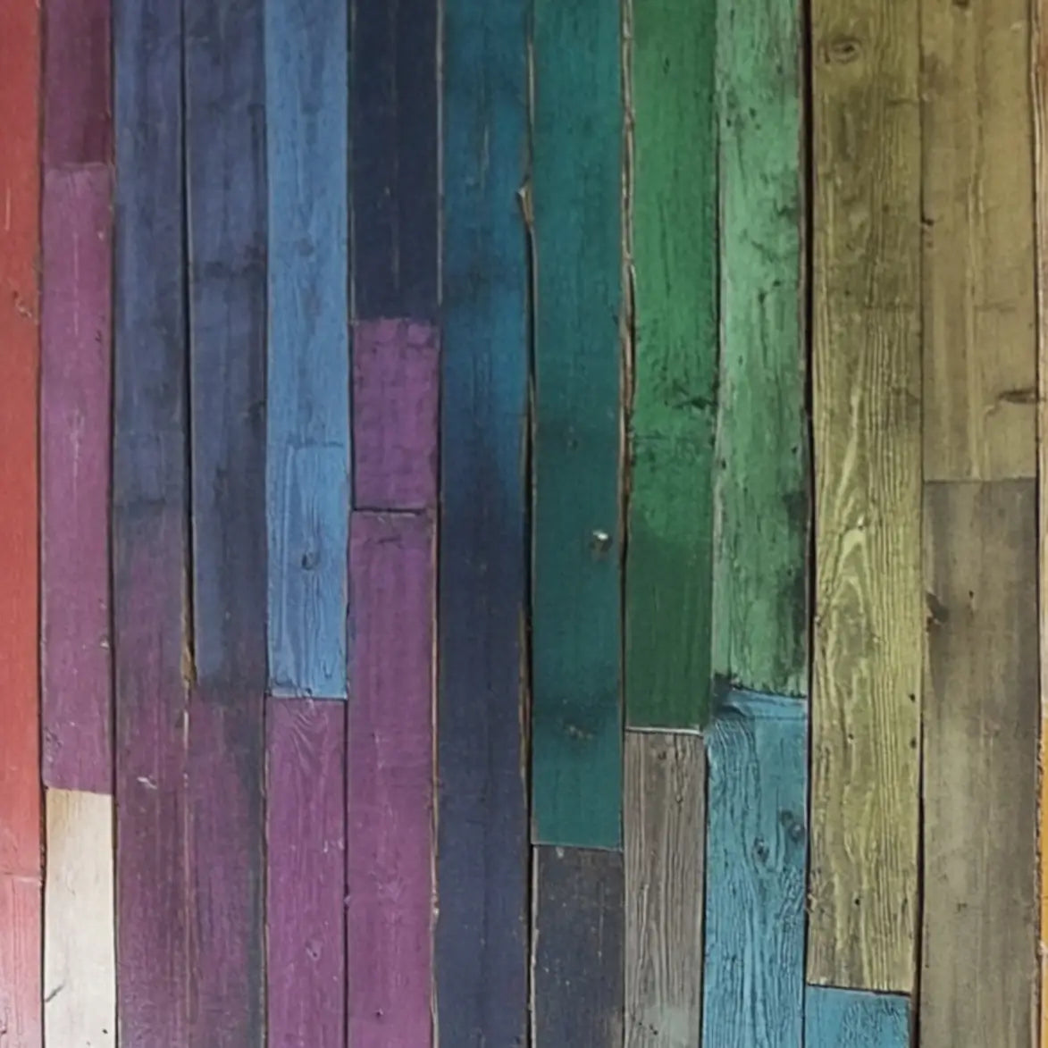 Rustic Rainbow Planks