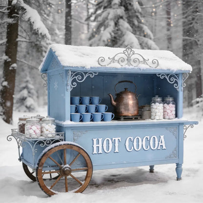 Snowy Sips Hot Cocoa Cart