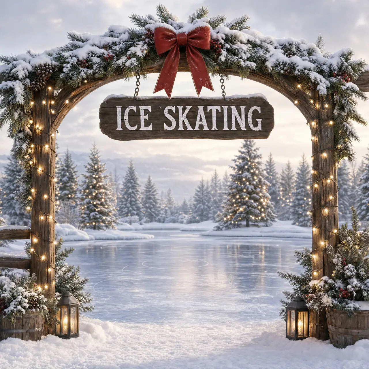Christmas Pines Ice Skating Rink