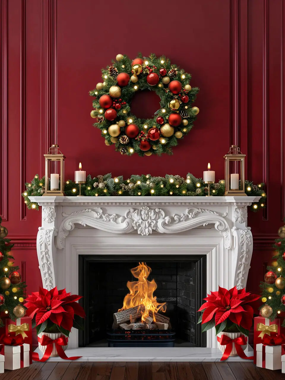 Red Christmas Room