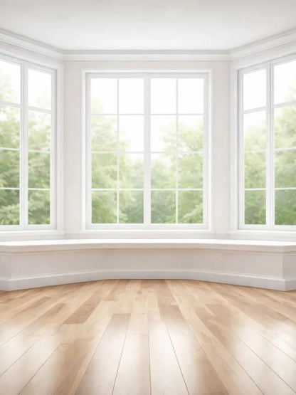 Classic White Bay Window