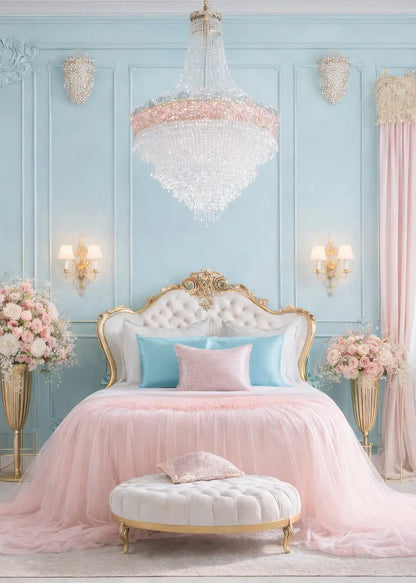Elegant Pastel Bedroom