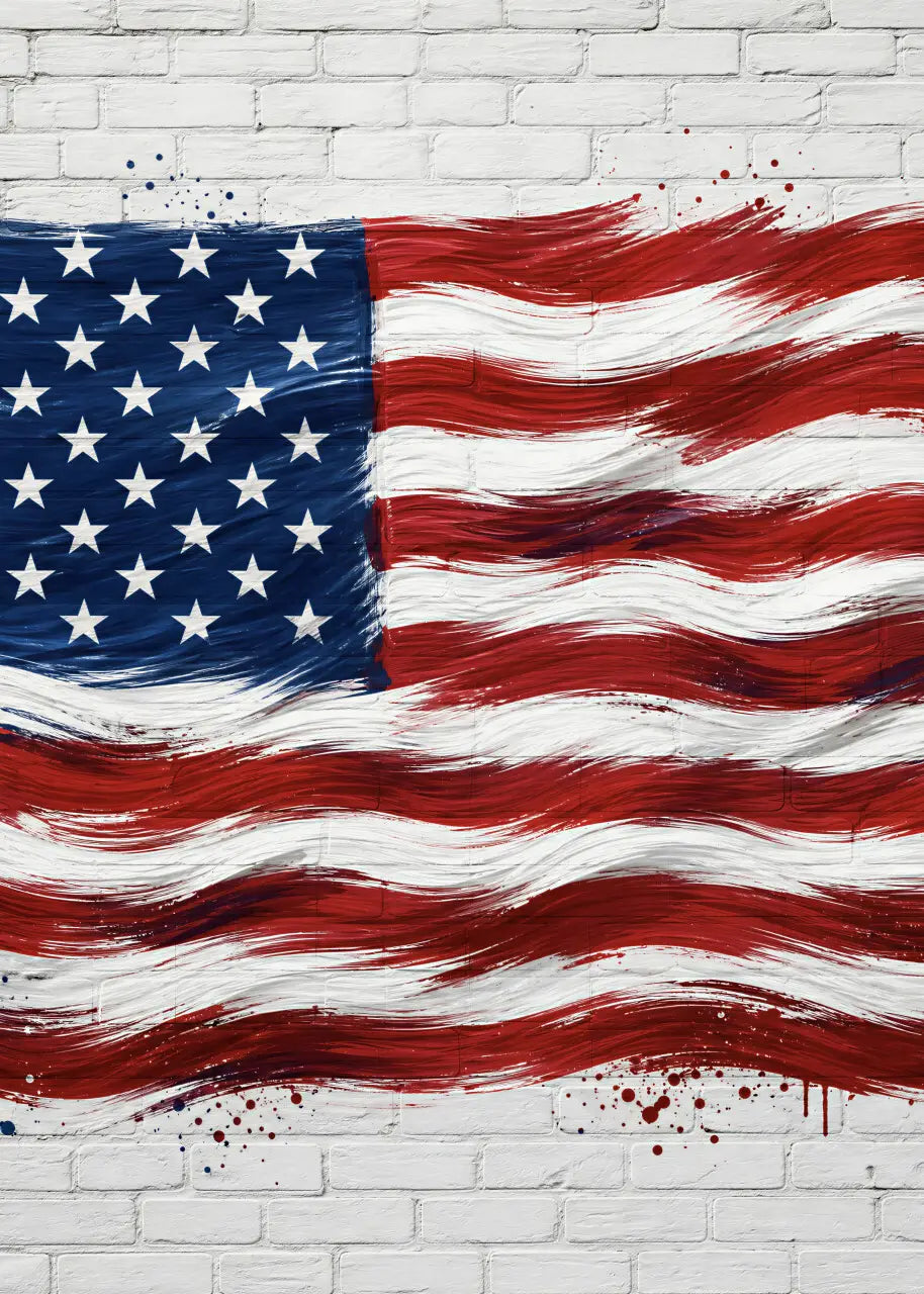 Painted American Flag