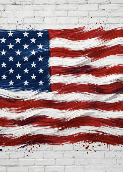Painted American Flag