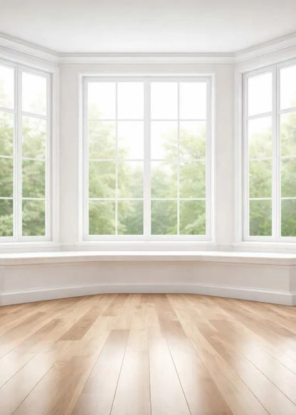 Classic White Bay Window