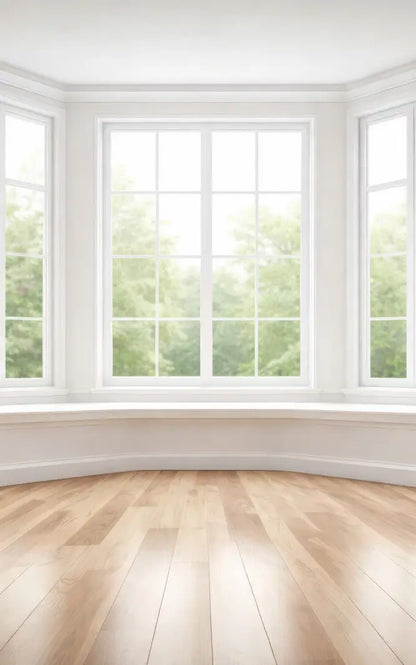 Classic White Bay Window