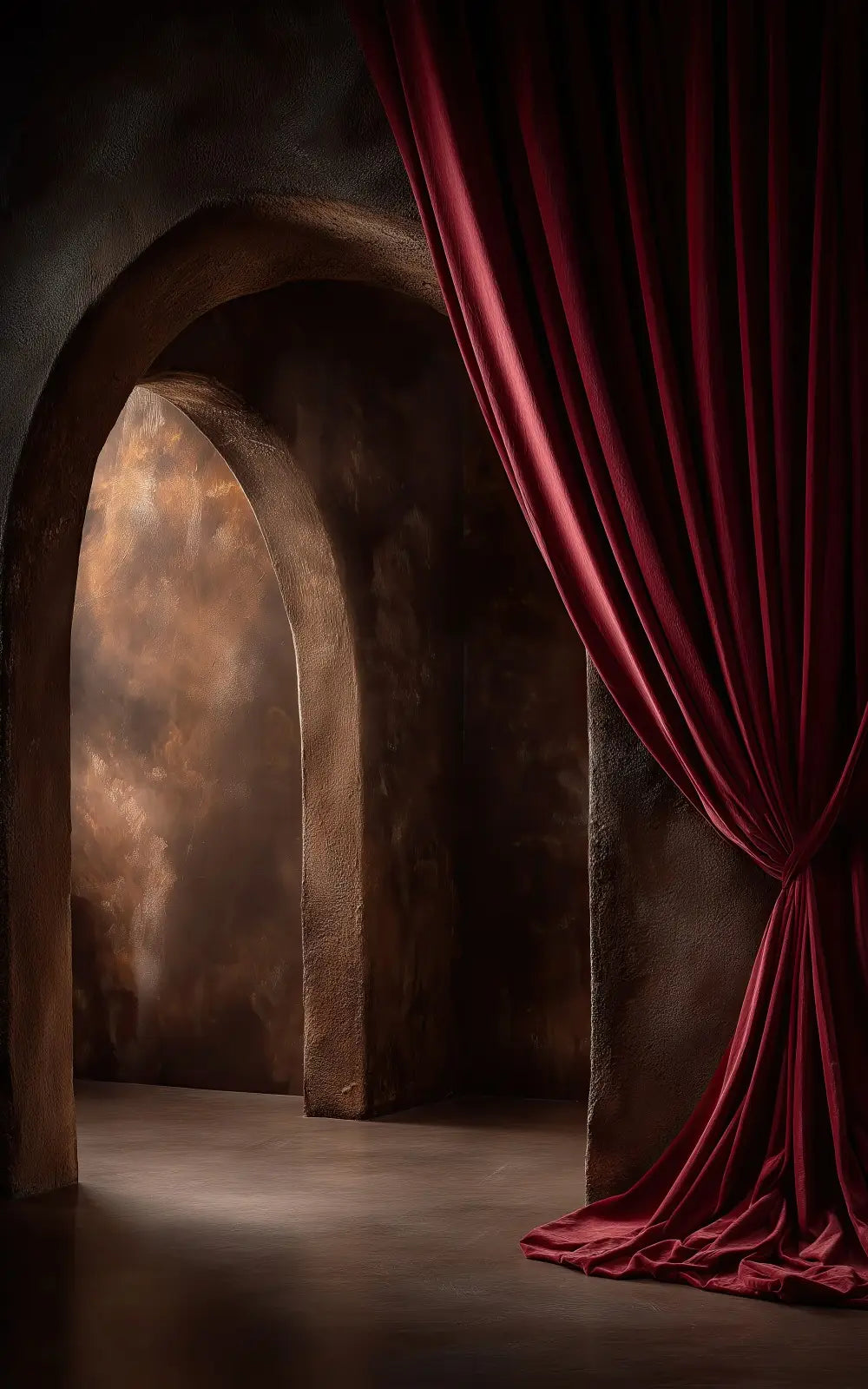 Smokey Red Curtain