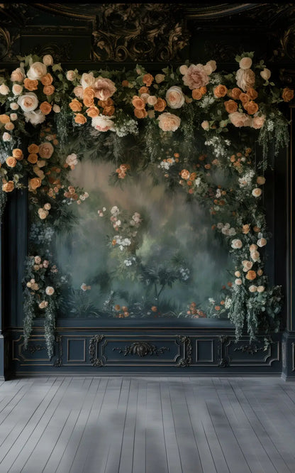 Midnight Floral Wall