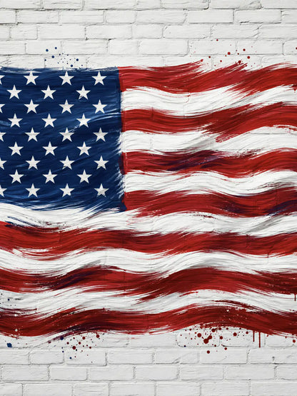 Painted American Flag