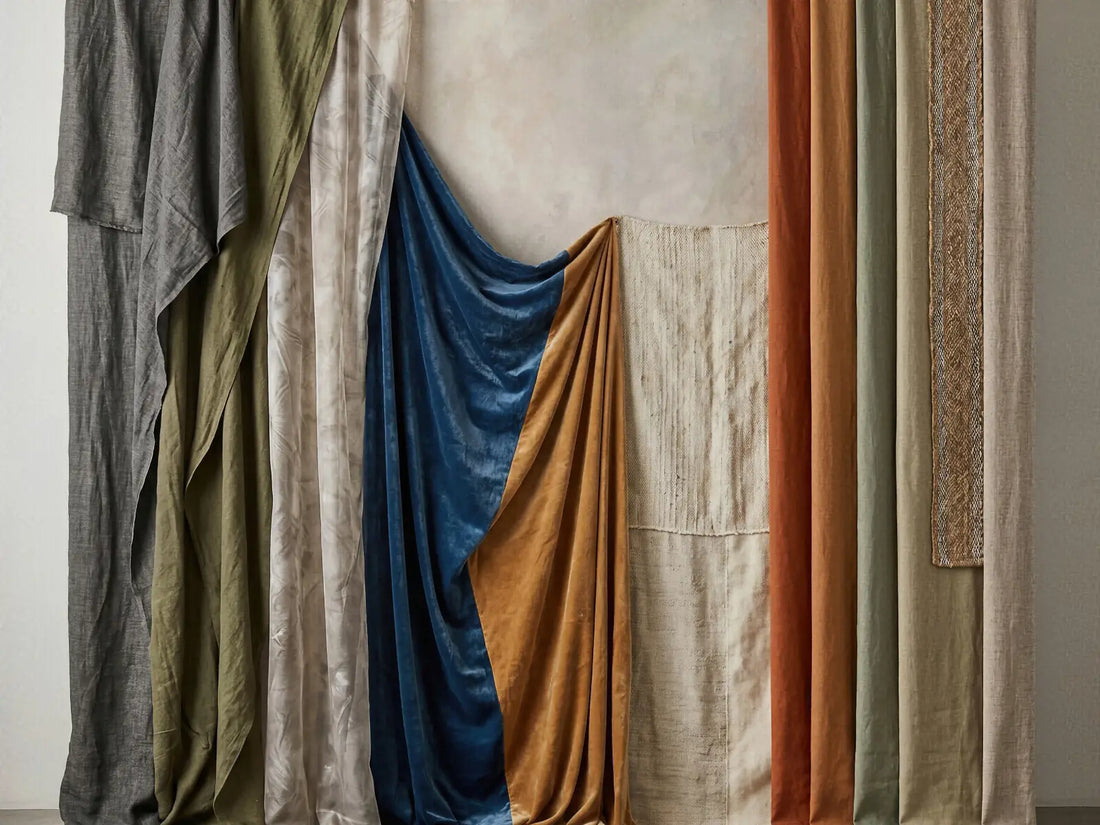 Laura Dark Modern Curtain Draping 6