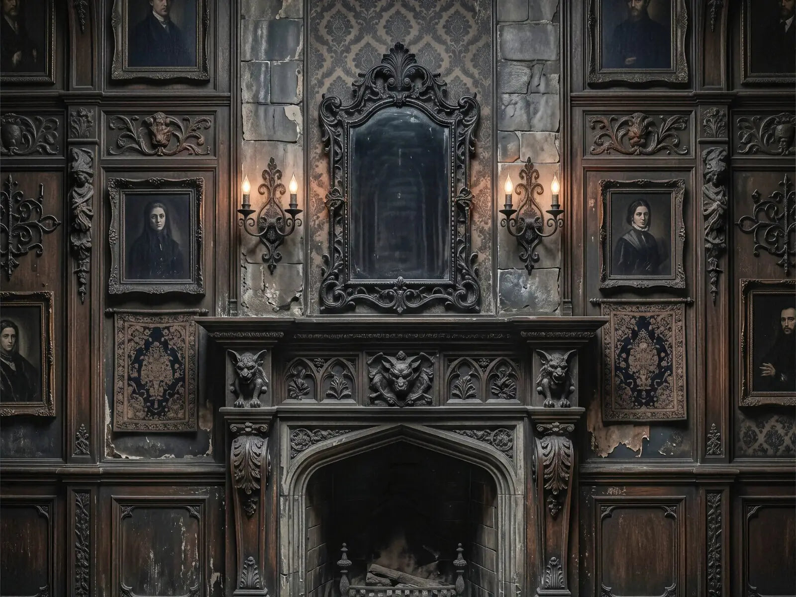 Laura Dark Gothic Haunted Wall 2
