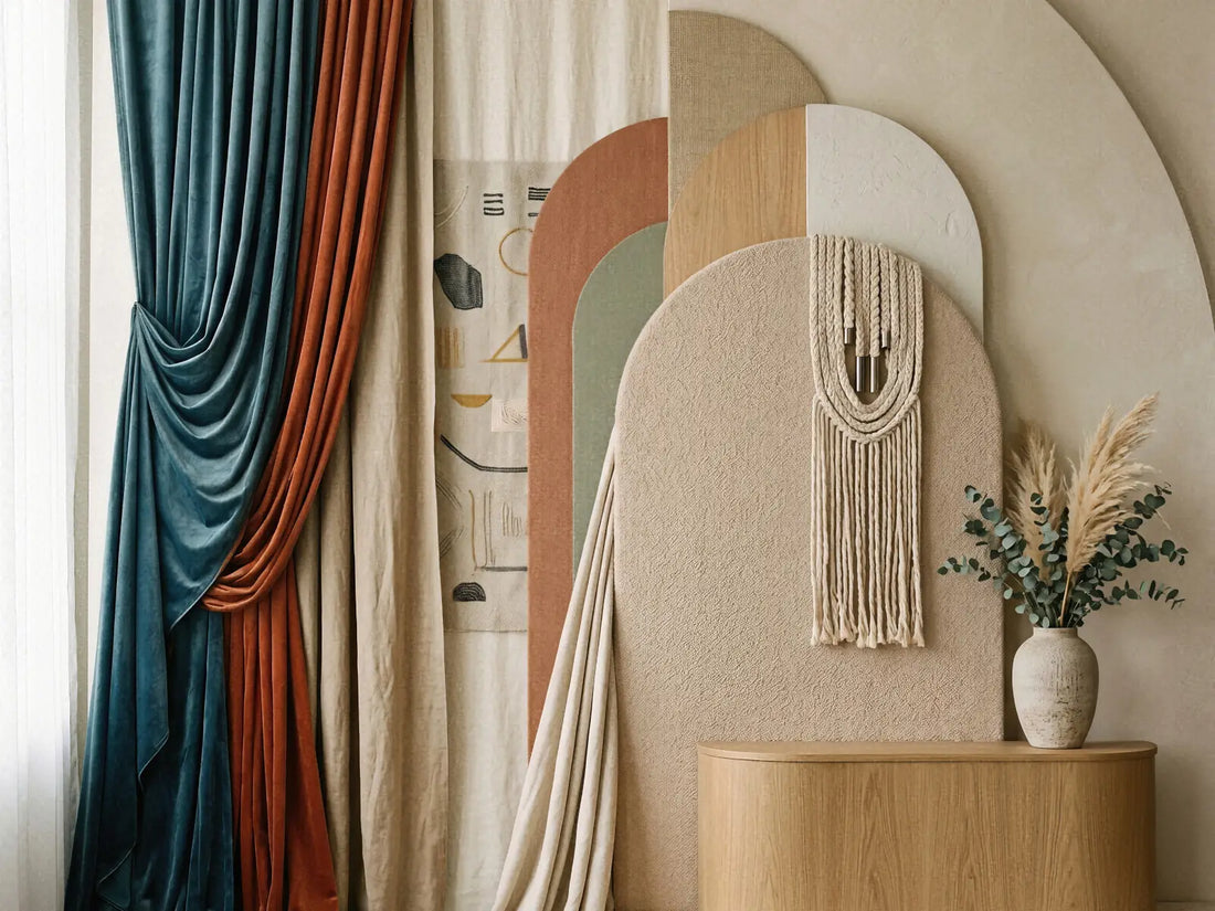 Laura Dark Modern Curtain Draping 3