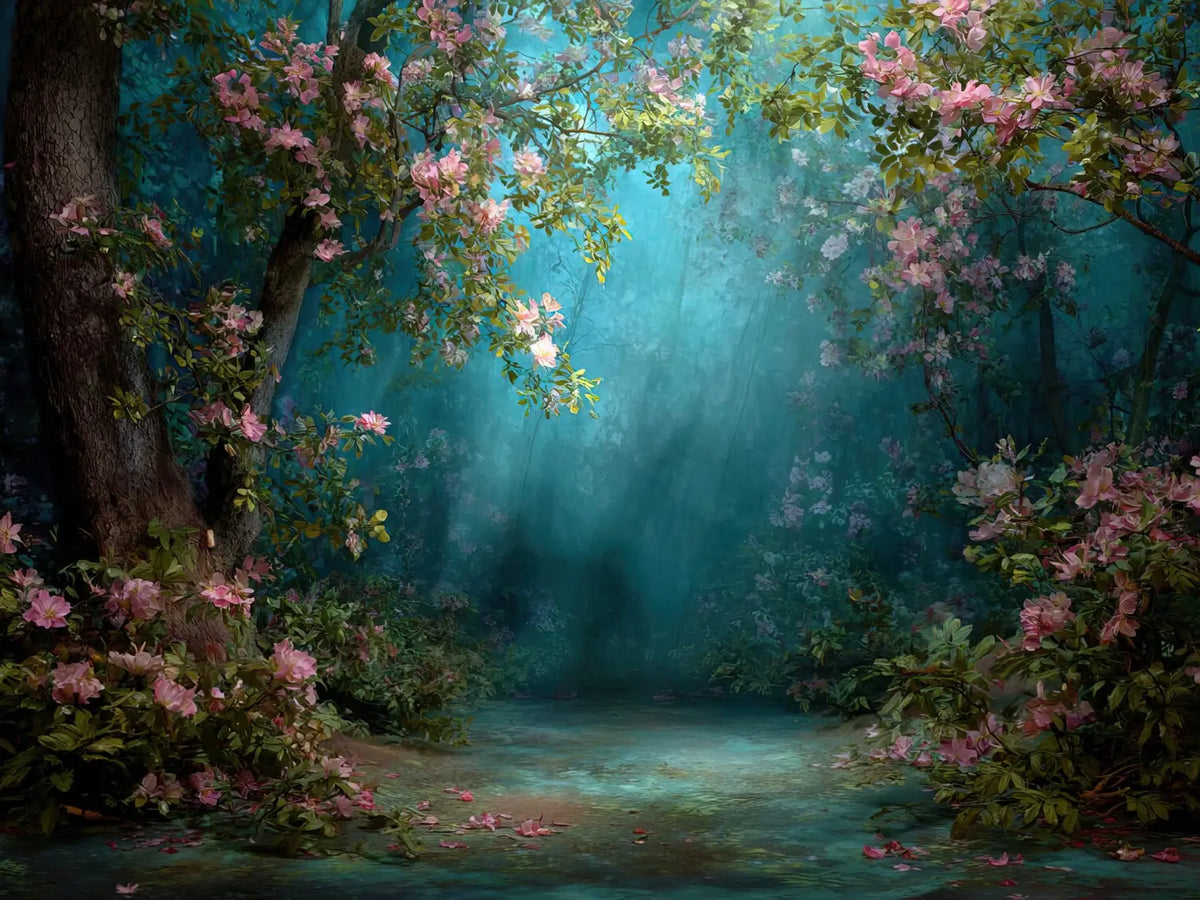 Blue And Pink Forest