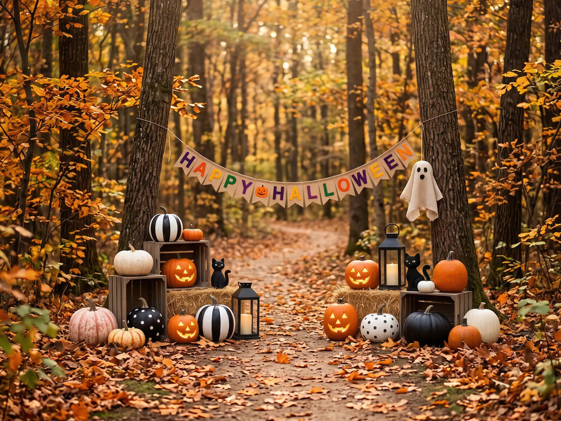 Laura Dark Fall Outdoor Halloween Display 1
