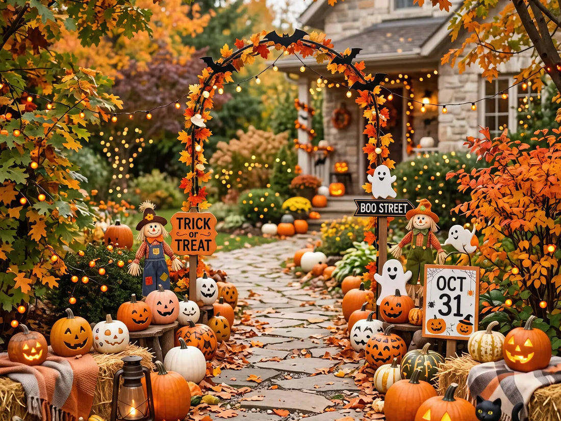 Laura Dark Fall Outdoor Halloween Display 7