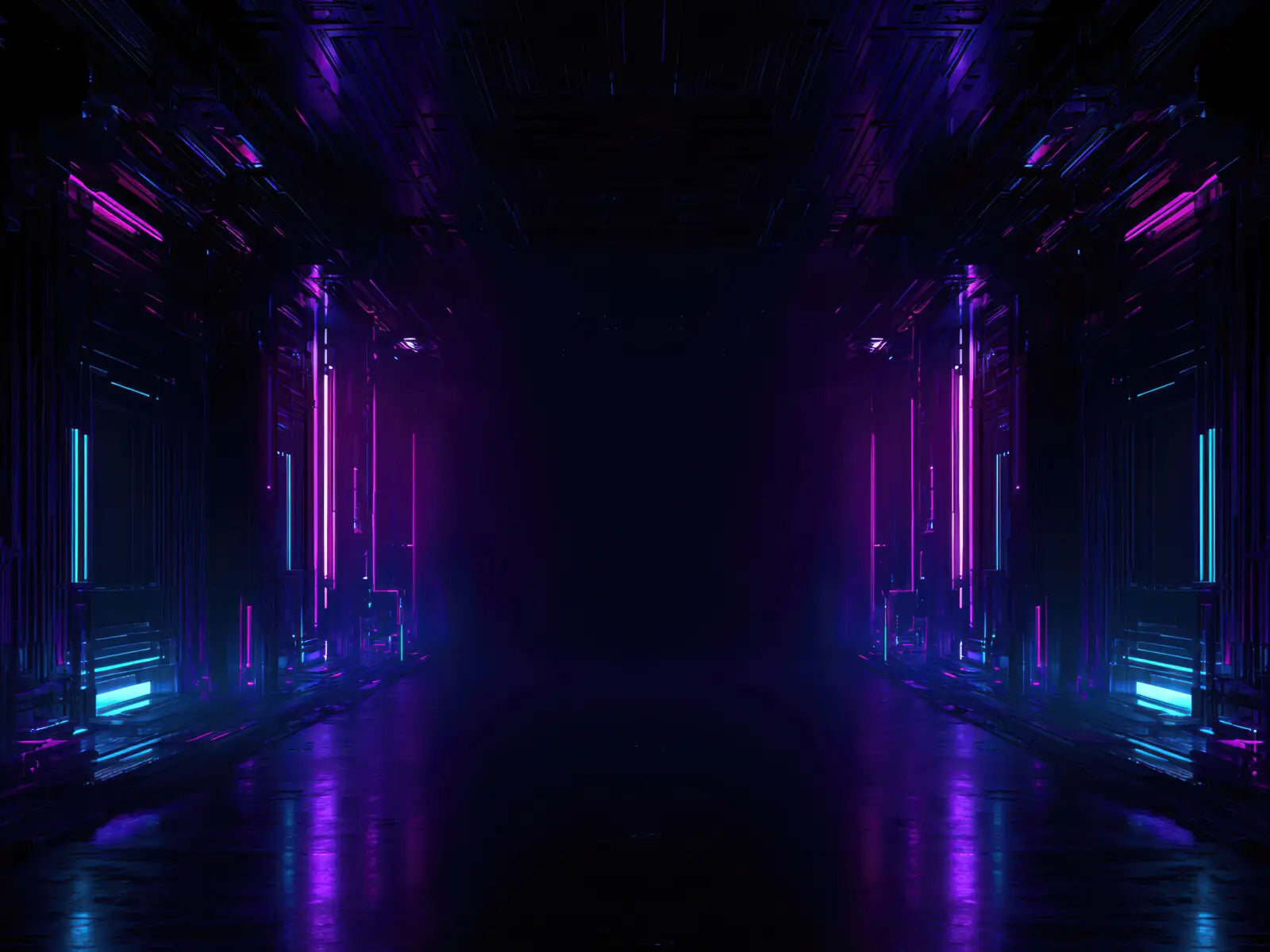 Futuristic Cyber Hall