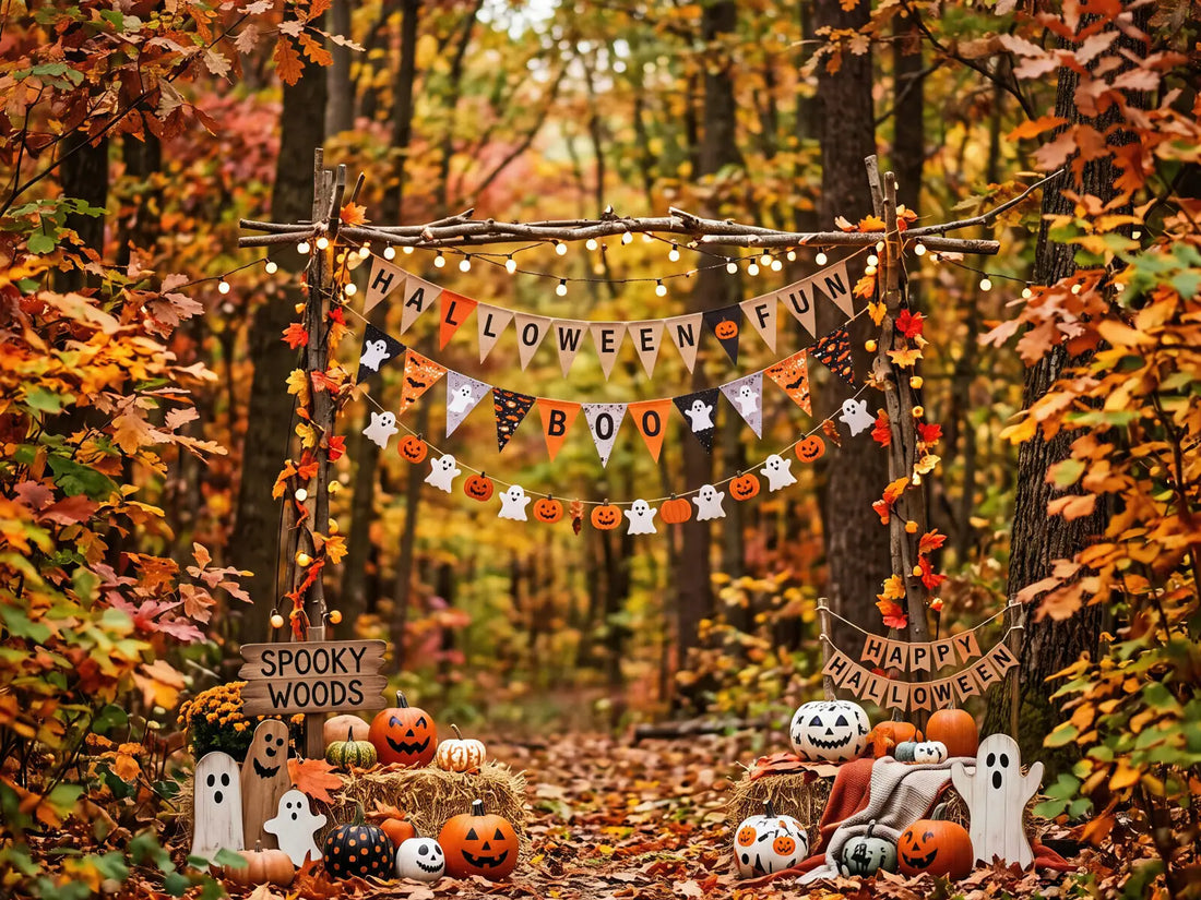 Laura Dark Fall Outdoor Halloween Display 6
