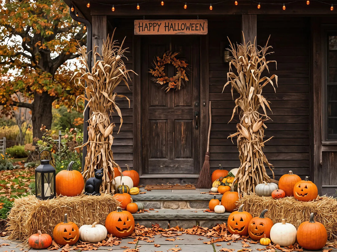 Laura Dark Fall Outdoor Halloween Display 4