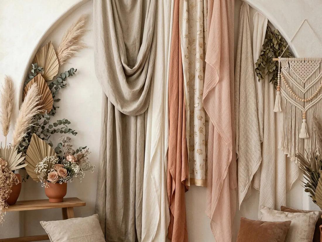 Laura Dark Modern Curtain Draping 4