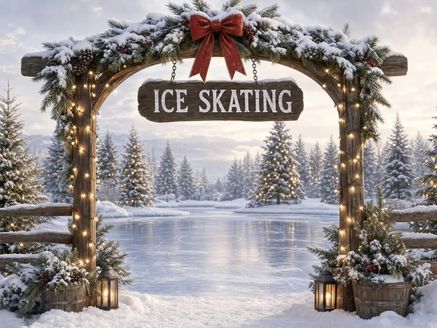 Christmas Pines Ice Skating Rink