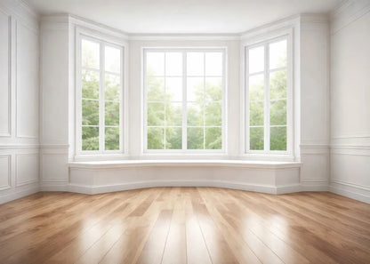 Classic White Bay Window