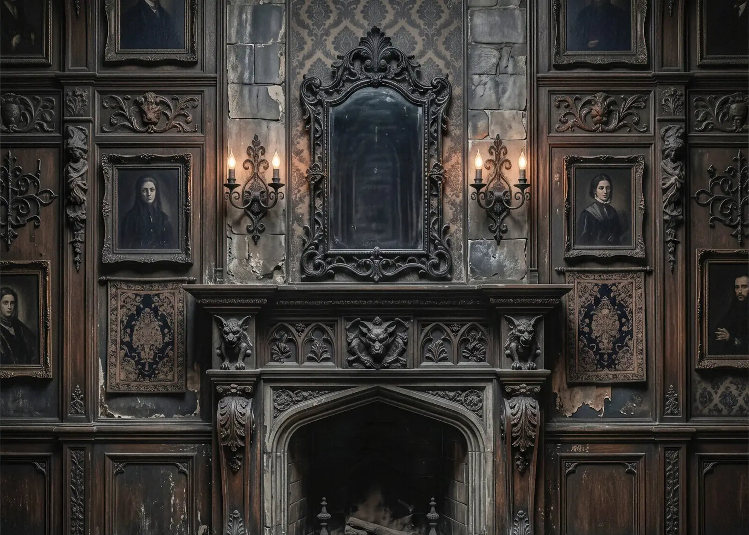 Laura Dark Gothic Haunted Wall 2