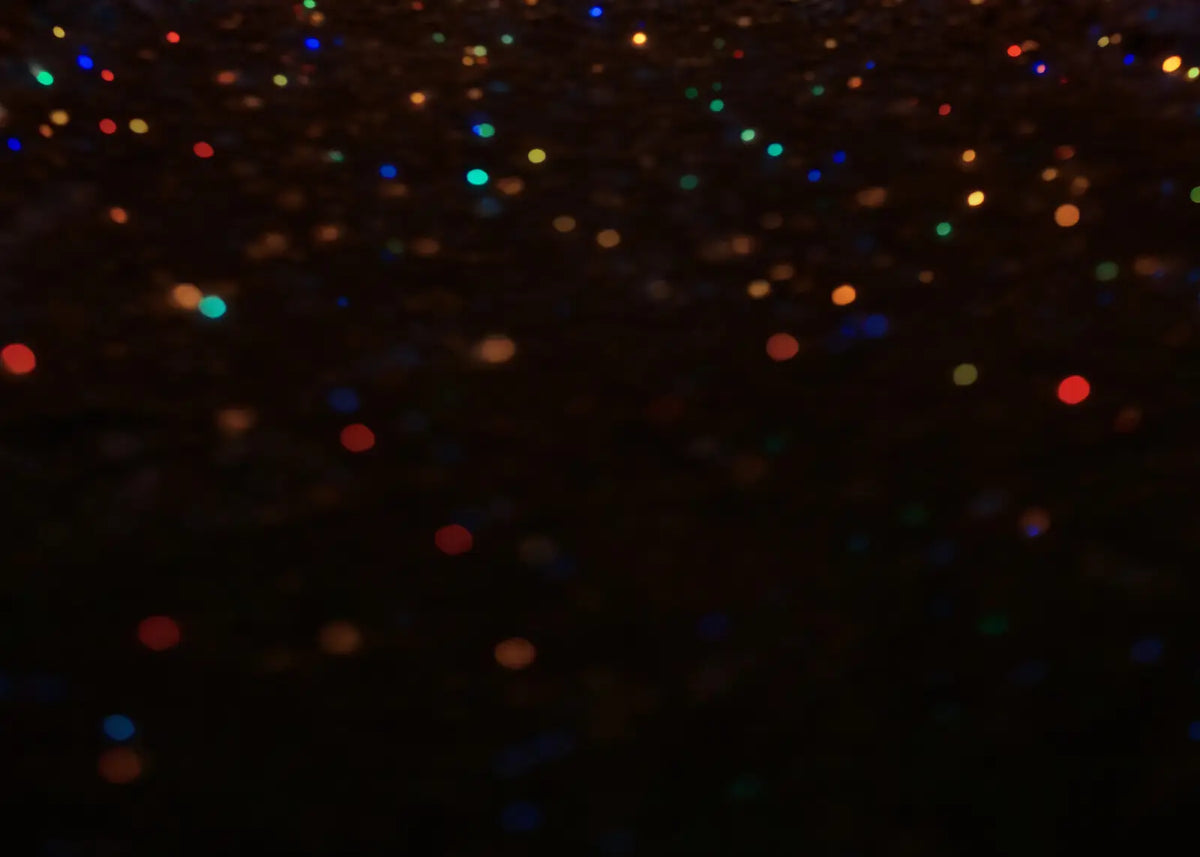 Multicolored Christmas Light Path Rubbermat Floor