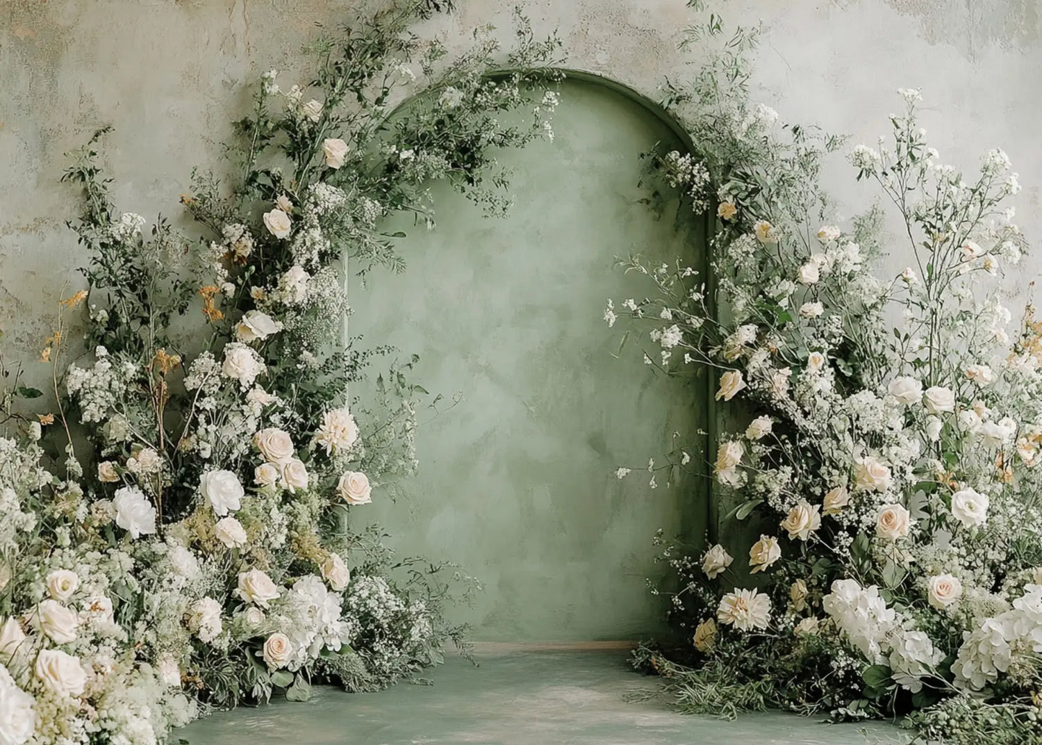 Mint Floral Arch