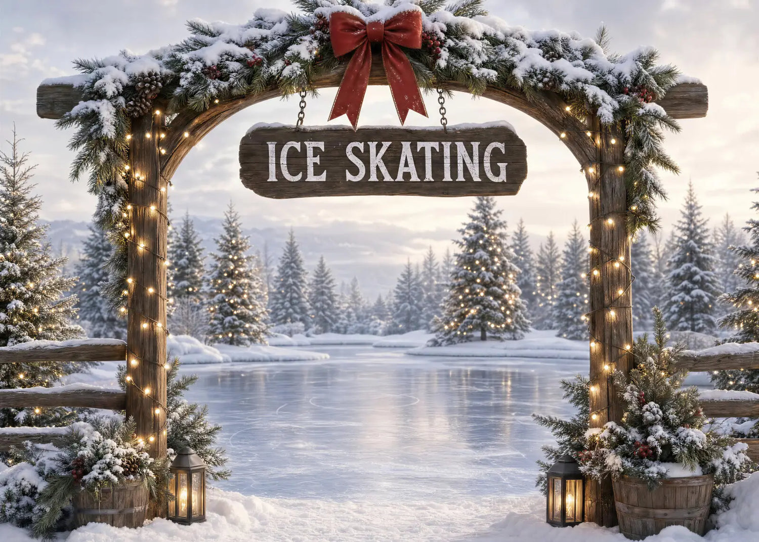 Christmas Pines Ice Skating Rink
