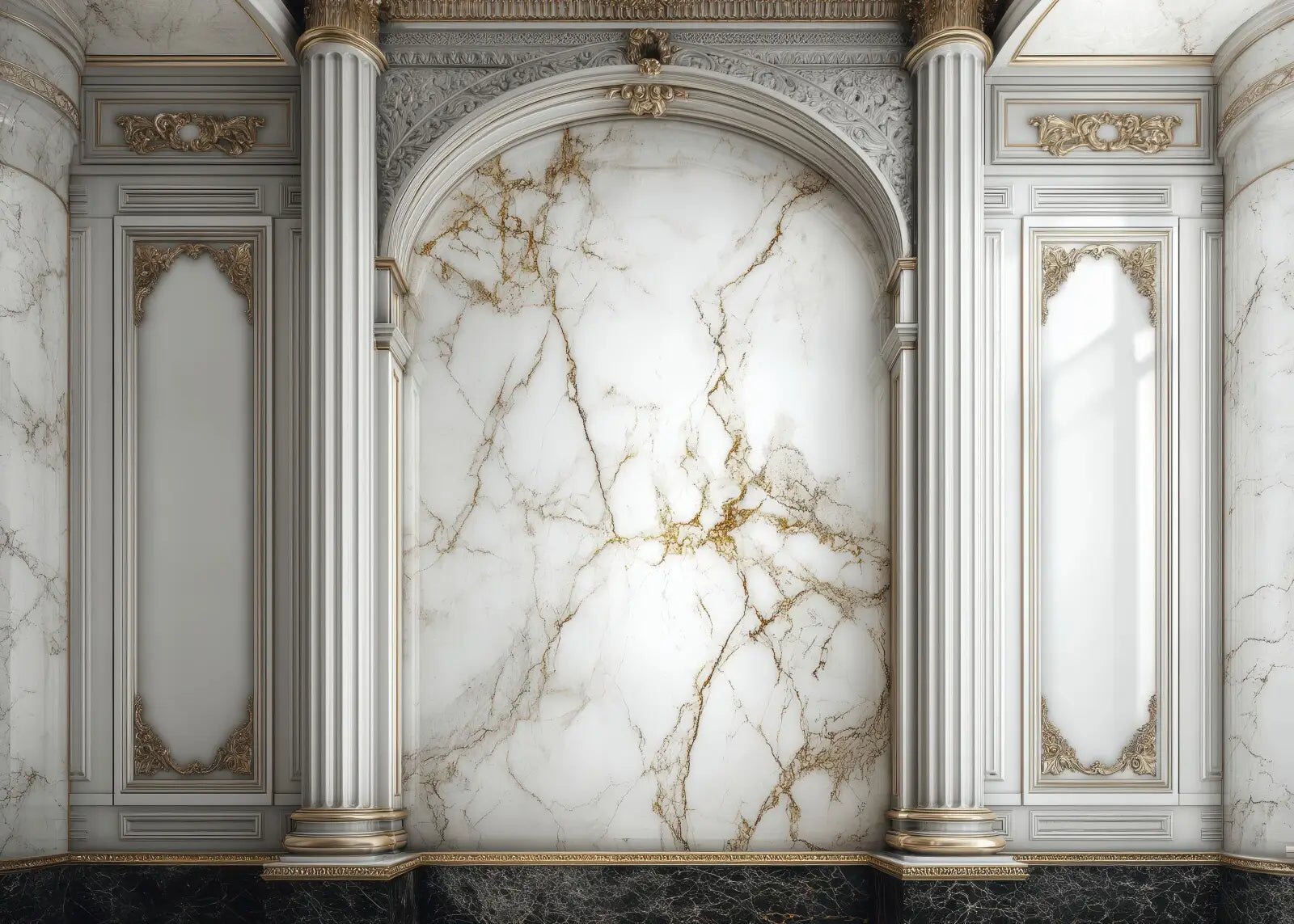 White Marble Wall 1
