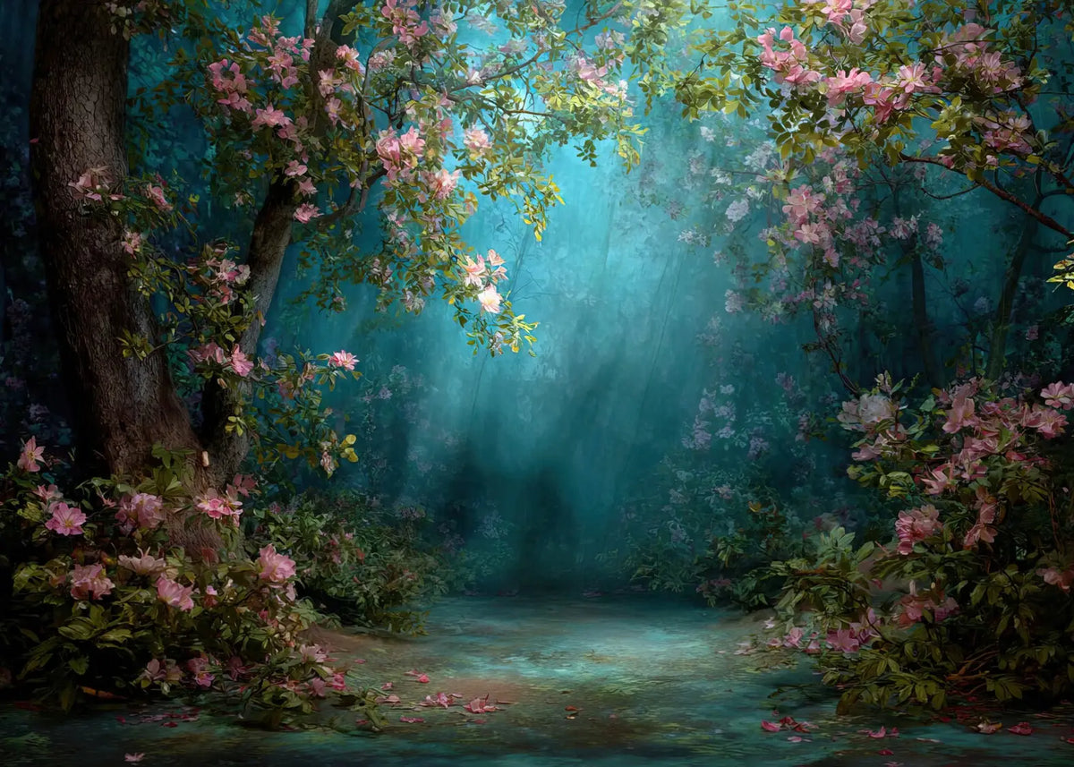 Blue And Pink Forest