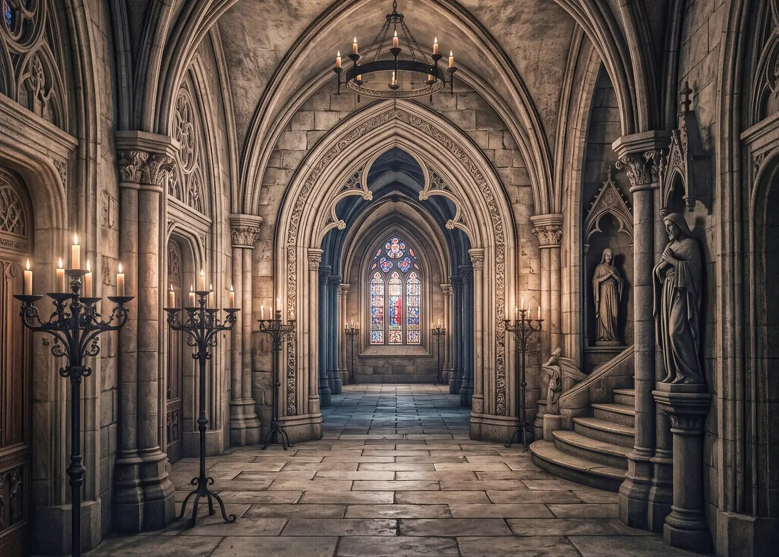 Laura Dark Gothic Hallway 2