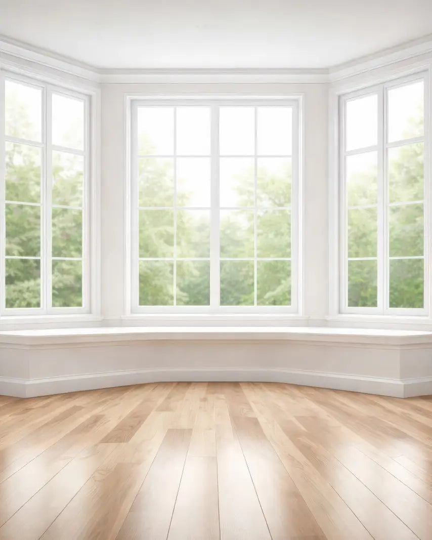 Classic White Bay Window