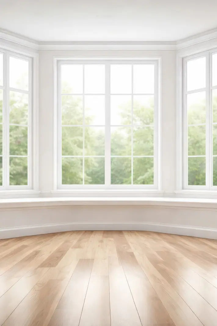 Classic White Bay Window