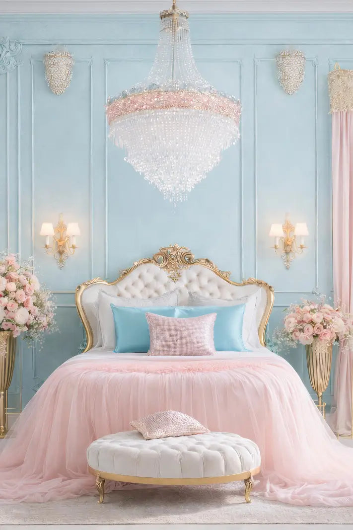 Elegant Pastel Bedroom