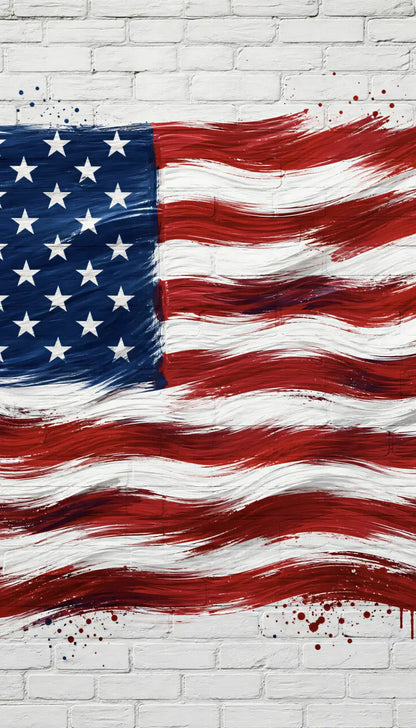 Painted American Flag