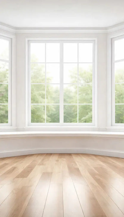 Classic White Bay Window