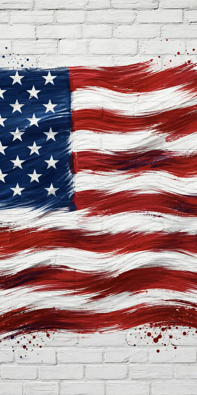 Painted American Flag