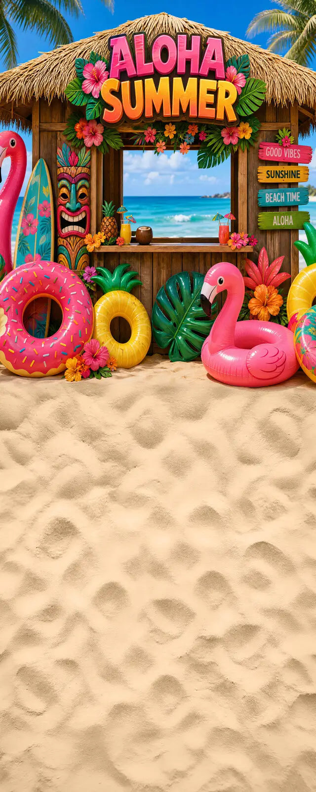 Aloha  Summer  Beach  Hut Sweep