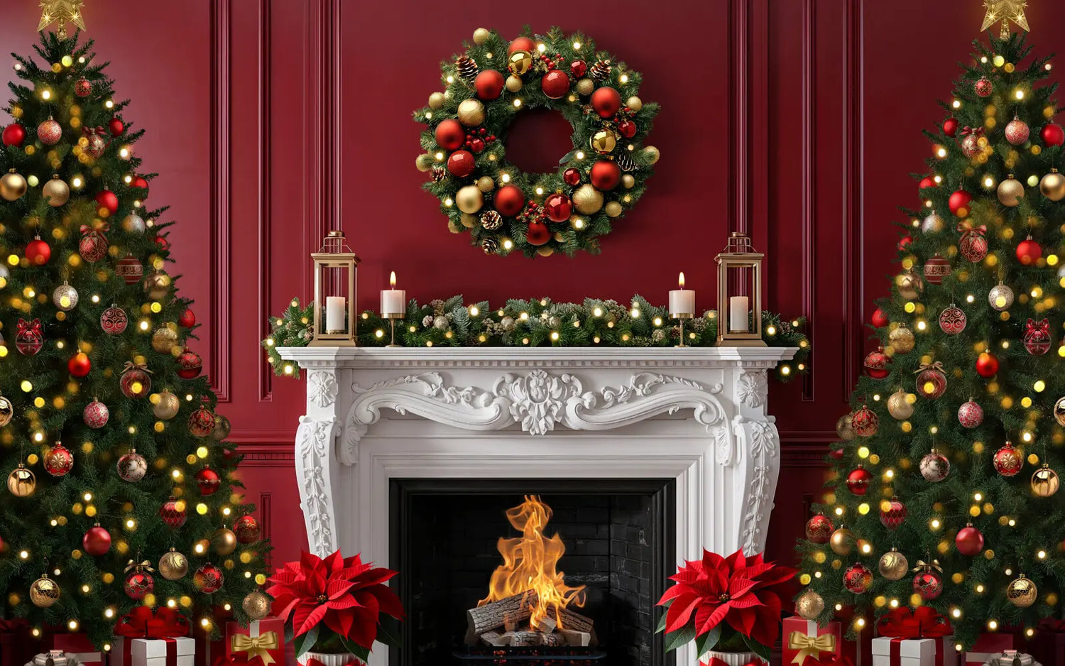 Red Christmas Room