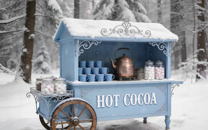 Snowy Sips Hot Cocoa Cart