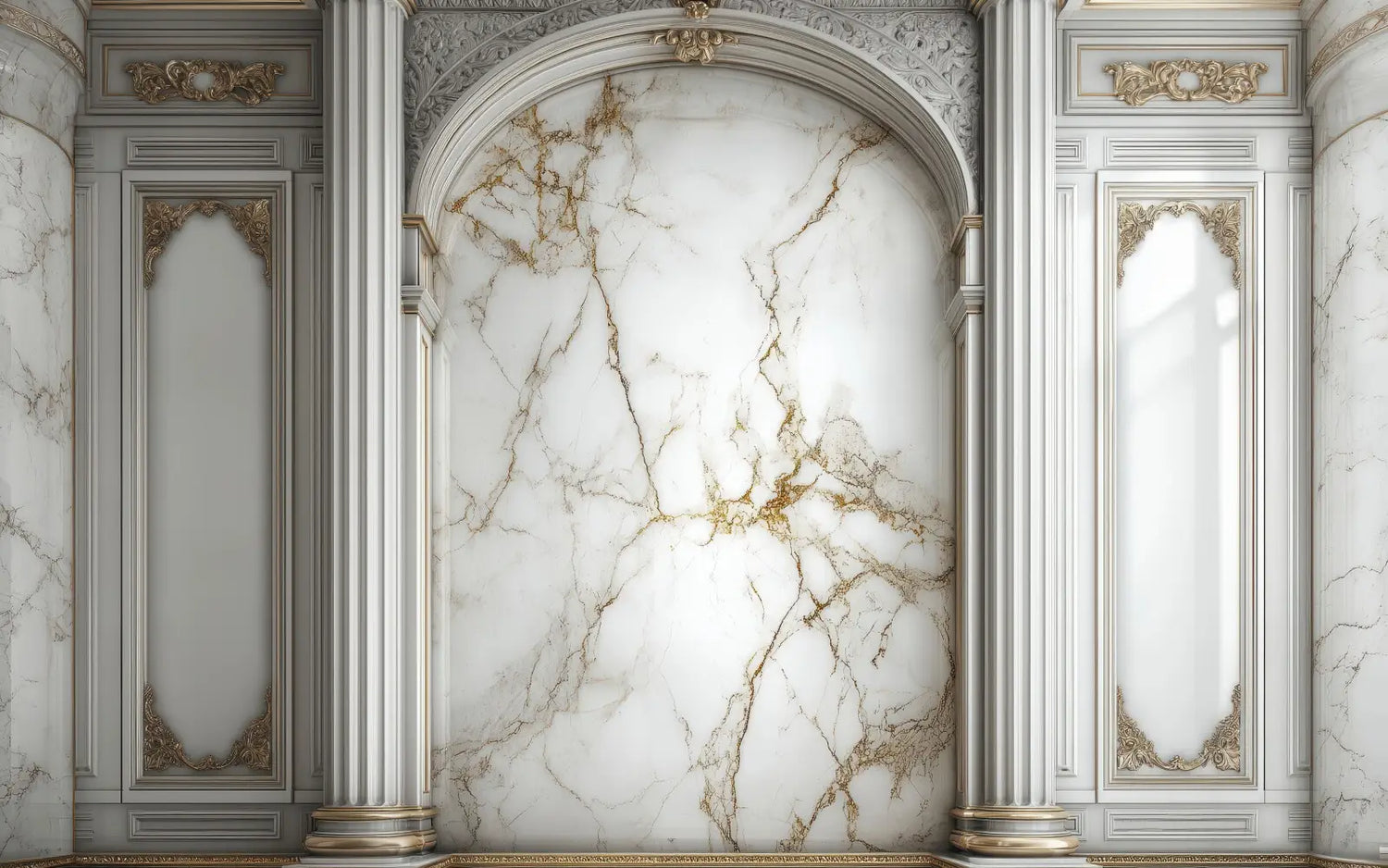 White Marble Wall 1